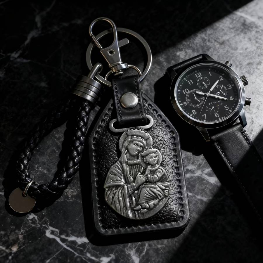 Keychain Ornament Color Black Keychain S