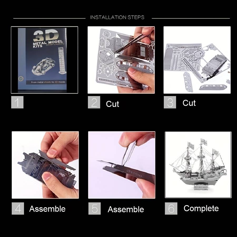 3D Jigsaw Puzzle Model Ship Items Warship Ylsn