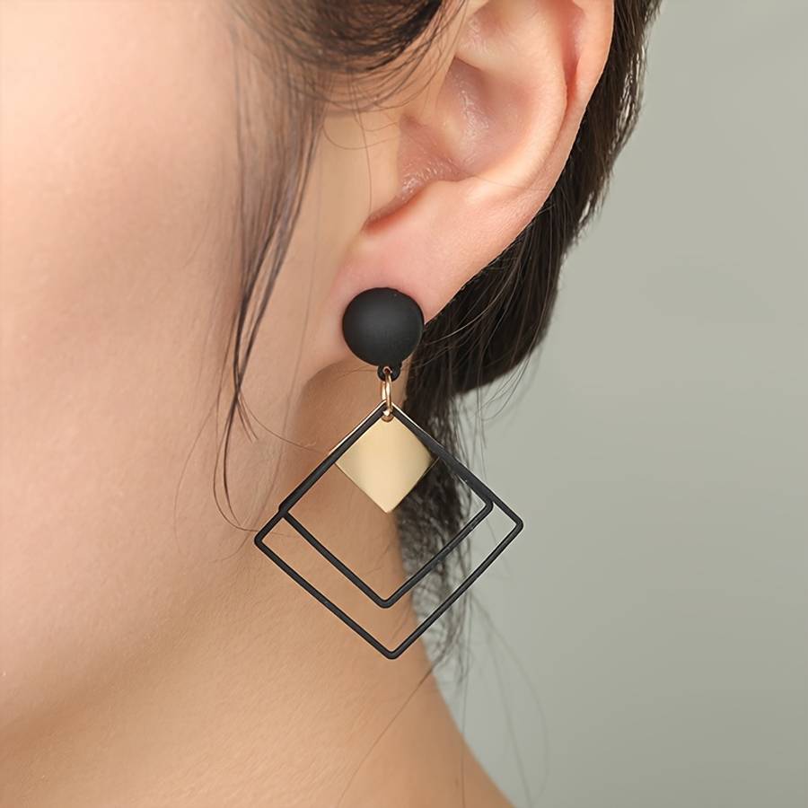 Women S Earrings Color Golden Random 5Pairs