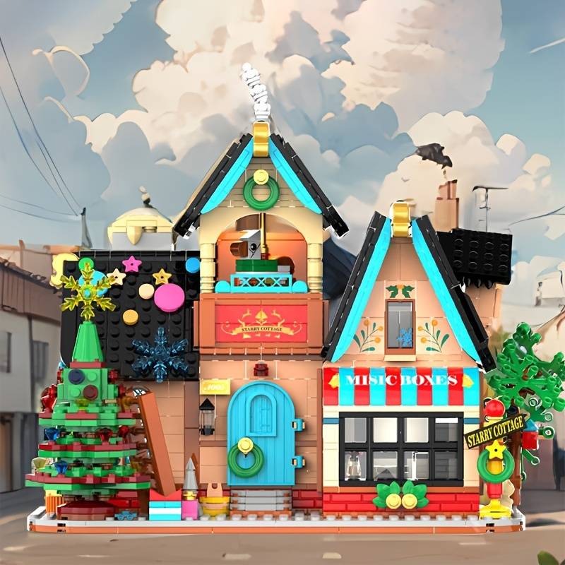 Building Toy Architectural Model Toy Set Style Starry Cabin