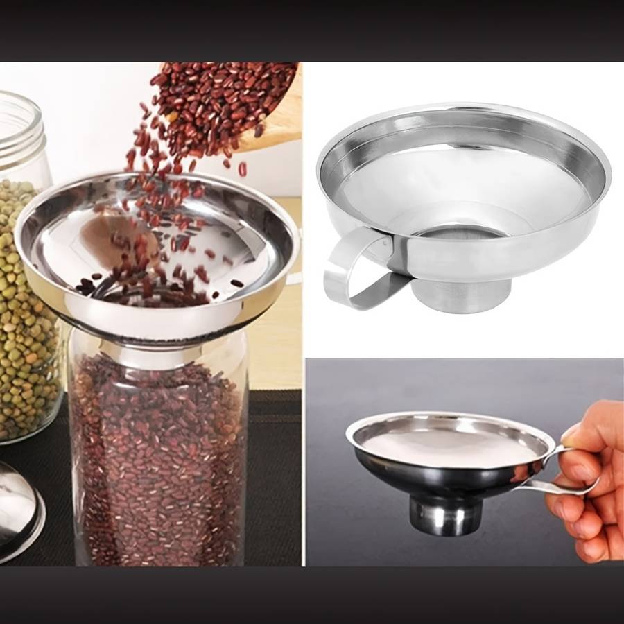 2Piece Stainless Steel Wide Mouth Funnel