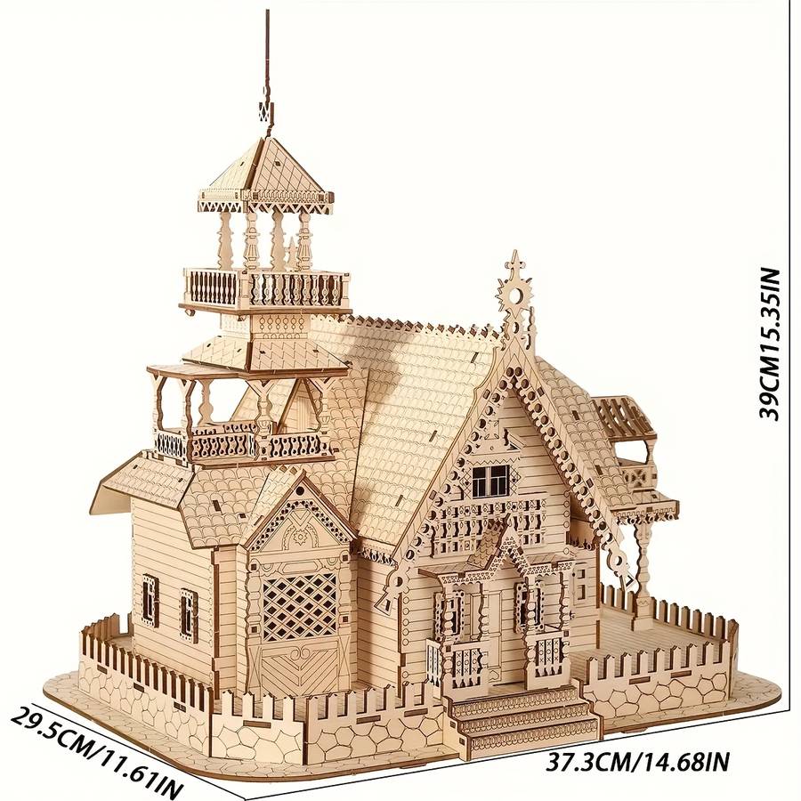 Building Toy Architectural Model Toy Set Color Apricot