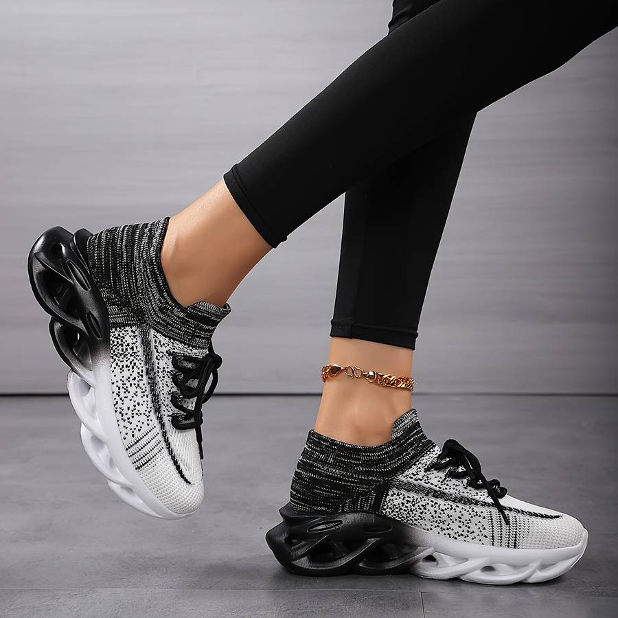 Women S Sneakers Color Gradient Green Sizeuk 8