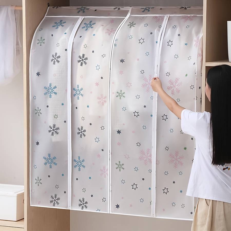 Storage Bag Color Snowflake Size60X60X120Cm 23.6X23.6X47.2In