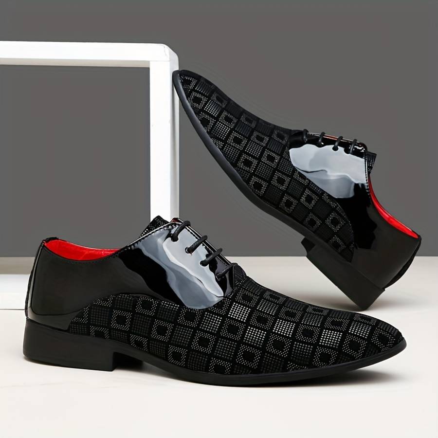 Mens Leather Shoes Color Red Sizeuk 8