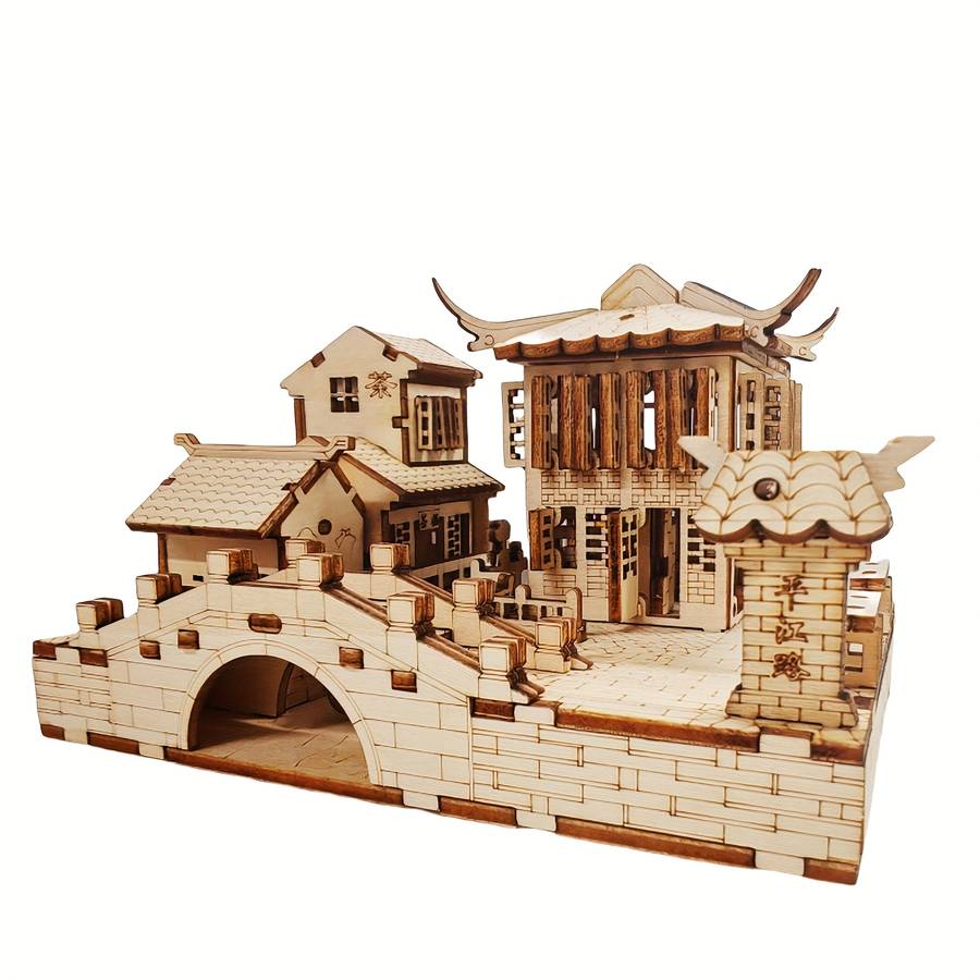 Building Toy Architectural Model Toy Set Items Hall Of Supreme Harmony  Add   Jiangnan Water Village