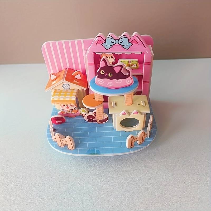 Building Toy Architectural Model Toy Set Quantity 4Pcs