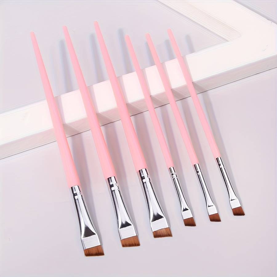Makeup Brush Set Color 3 Large Silvery Blades  3 Small Silvery Blades
