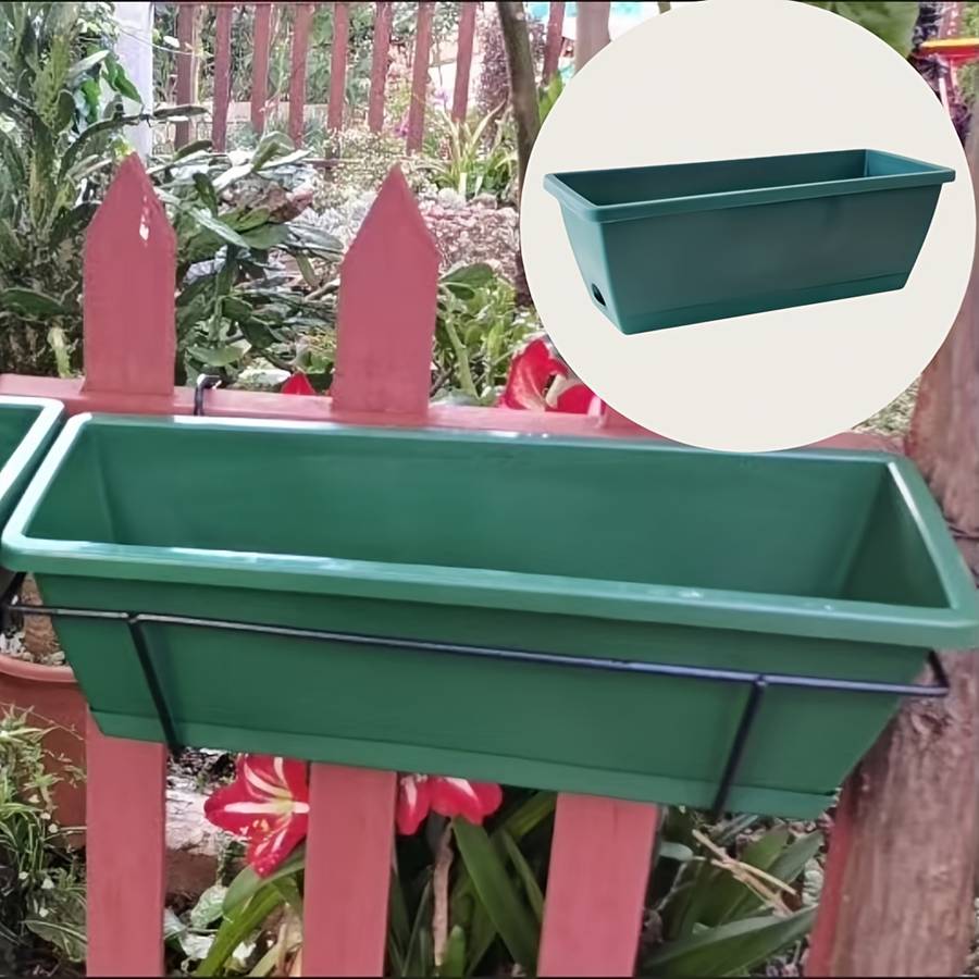 Flowerpot  6Pcs  3Pcs Flower Pot  Add  3Pcs Tray Color Dark Green