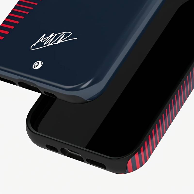 1Pc Mixed Color For iPhone 14 Stylish Hard 2 in 1 Glossy Phone Case