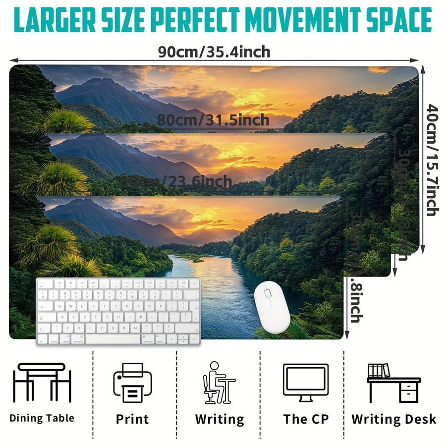Mouse Pad Size 15.7Inch X 35.4Inch