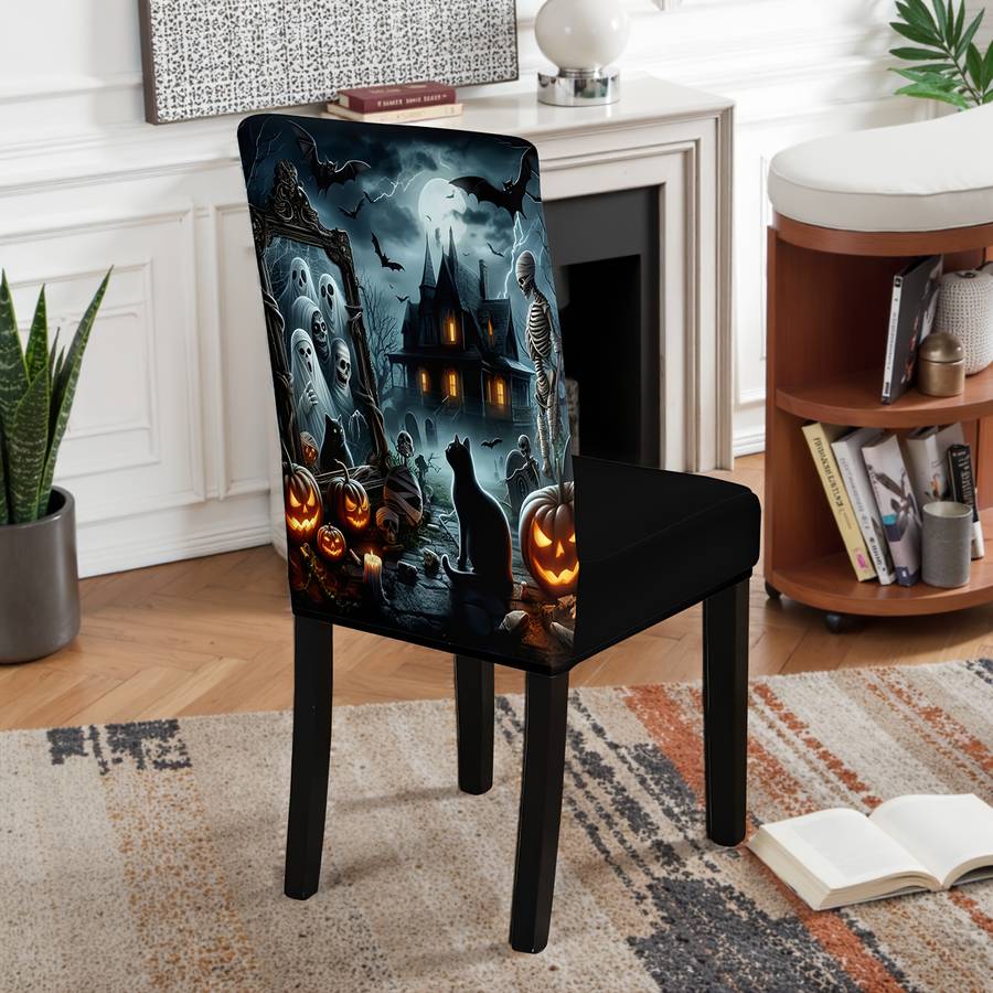 Halloween tablecloth decoration Quantity 6pcs Chair Cover