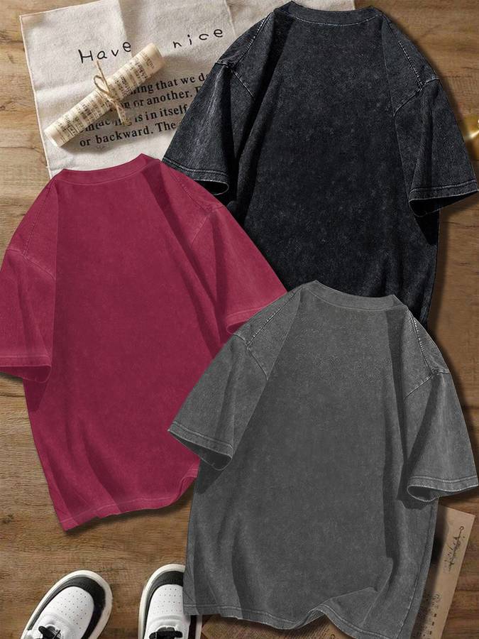 Womens T Shirt Color Gray Dark Gray Red Sizes