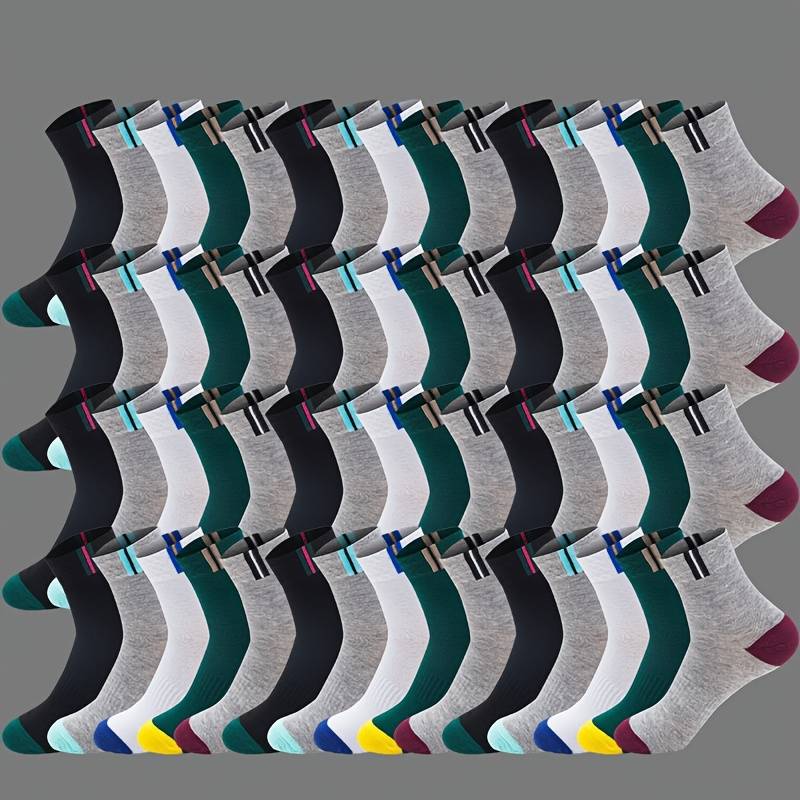 5 Pairs Of Mixed Colors One Size High Elastic Socks