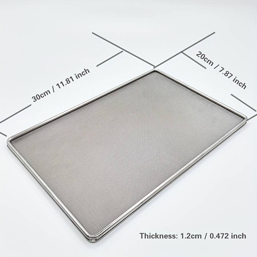 Grilling Net Model 30*20Cm11.81*7.87 Inch Size 0.6Mm Hole0.0236In Hole