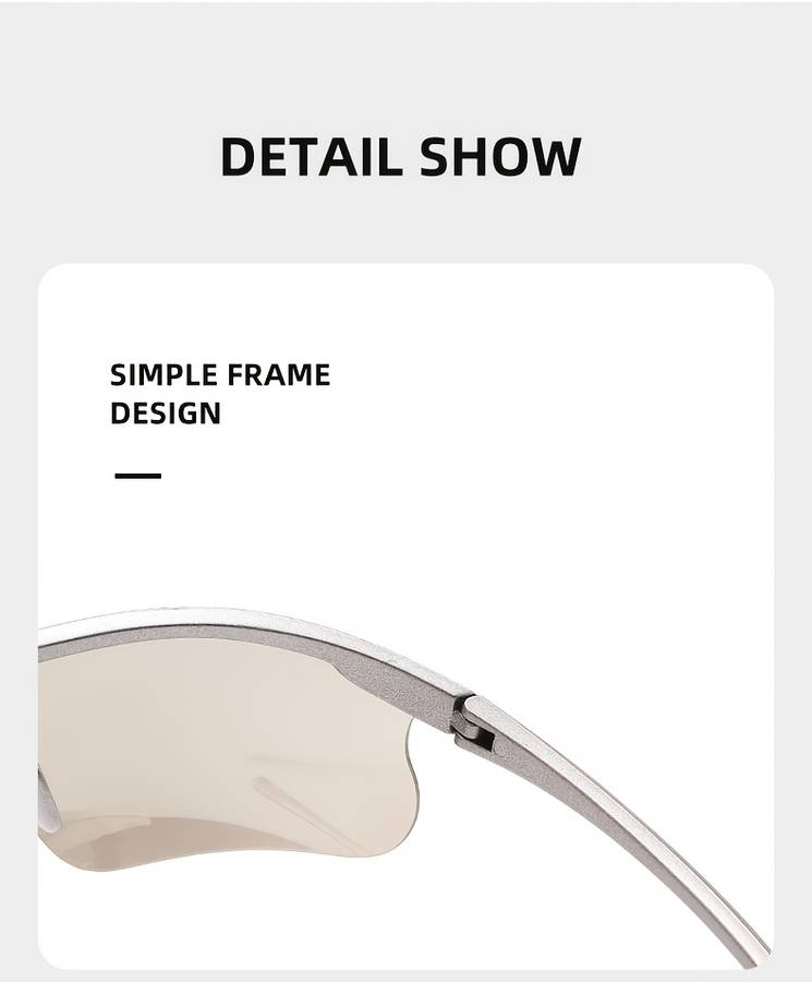 Cycling Glasses Color C5 Gradient Silvery Silver Silv