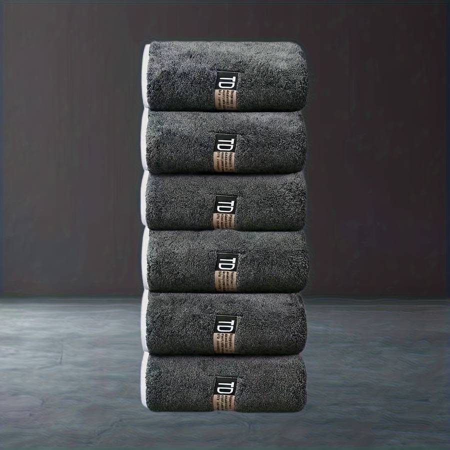 Towel Color Whitegreyblue Size6Pcs74X34Cm29.13X13.39Inch
