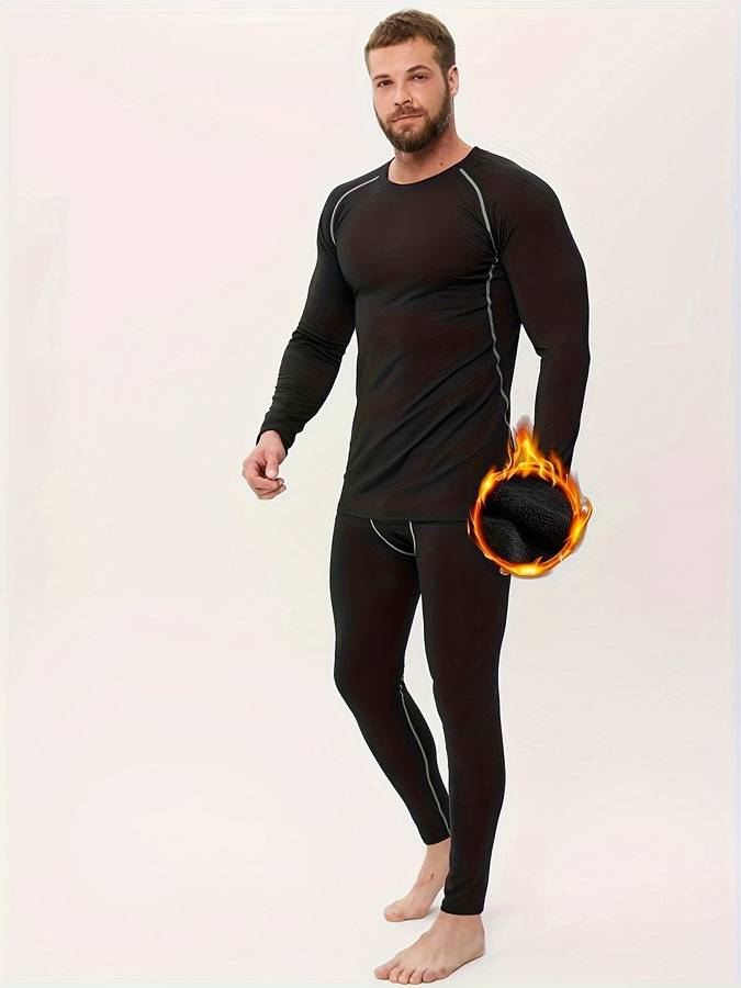 Thermal Underwear Color Black  Black Line P Pants Sizexs