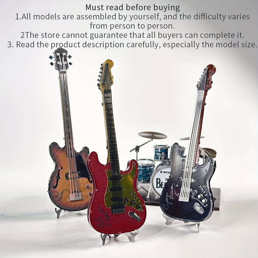 3D Puzzle Musical Instrument Model Model Harrison Guitar