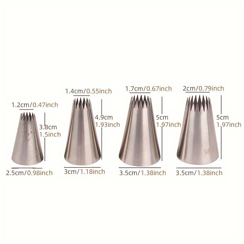 Professional Cake Decorating Head Model Medium And Small 4Pcs