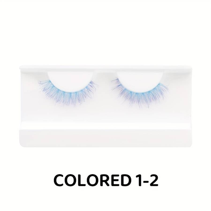 3 Pairs Professional Natural Soft Individual Lashes Color Colored 4 2 Fried Hair