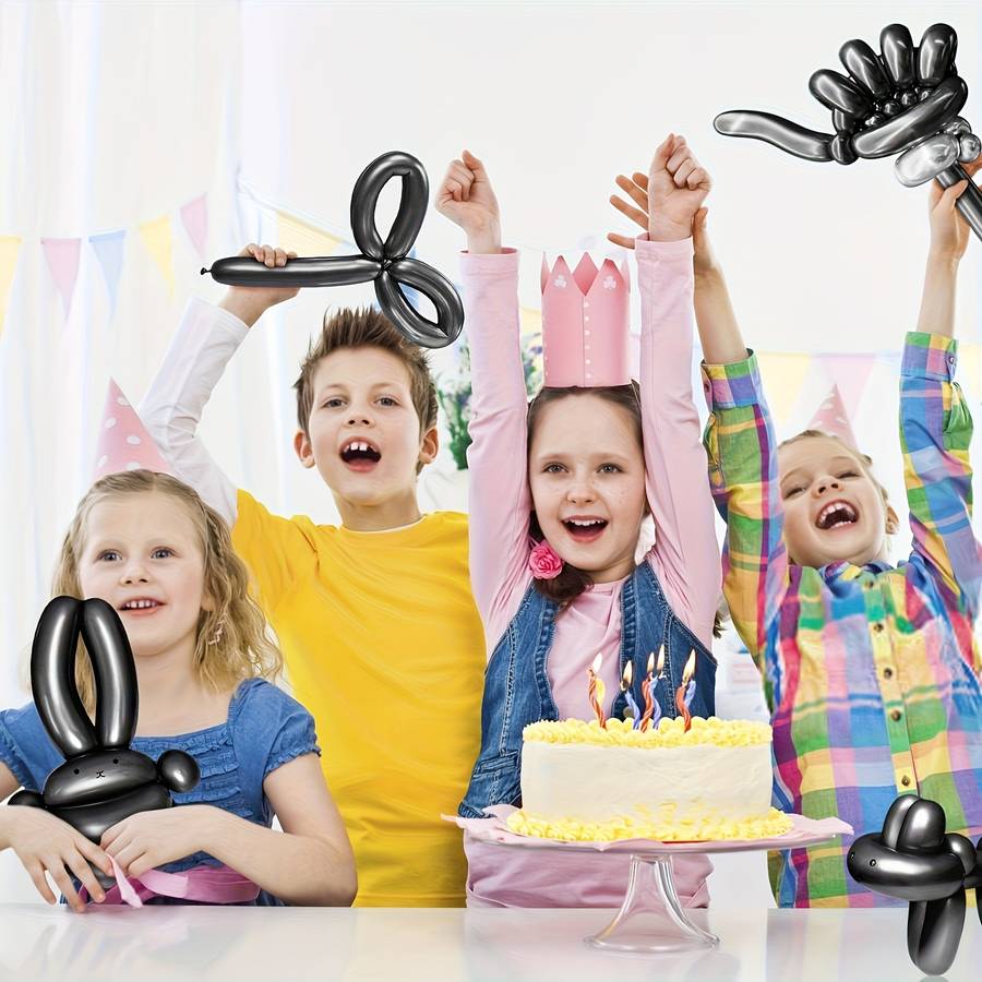 Balloon Items 32 Black Long Balloons