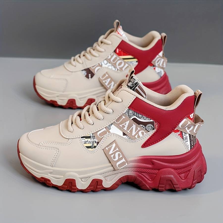 Women S Sneakers Color Red Sizeuk 4
