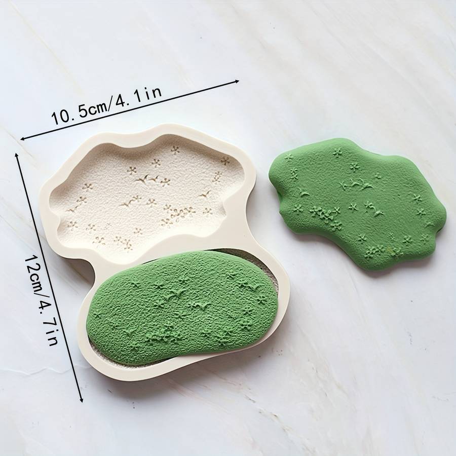 Suitable For Baking Molds Model Small Flower Cluster Leaf Border Silicone Mold 2346