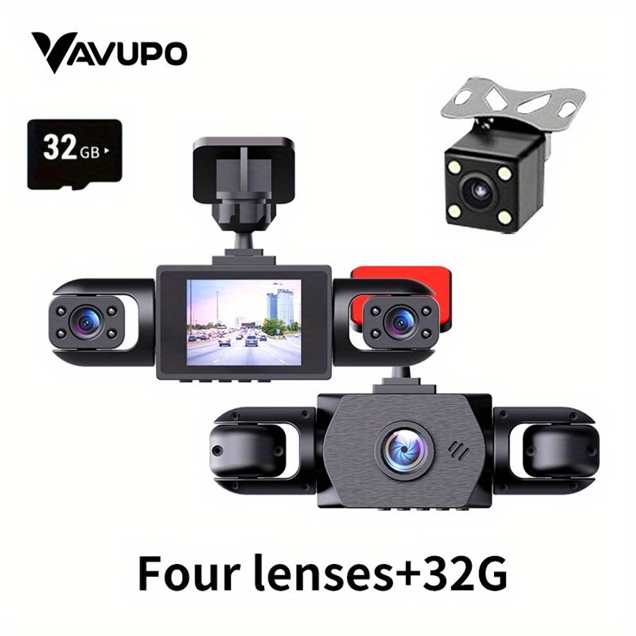 Dashcam Items 4 Channels Dash Camera Capacity32G Card