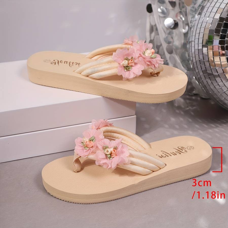 Ladies Summer Flip Flops Pink Color Uk 5