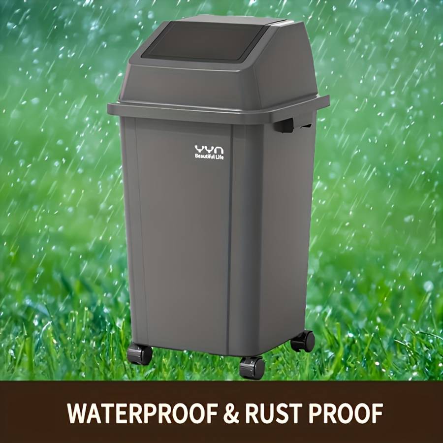 Garbage Can Color Blackwith  Sizeheight 50 Cm Length 33.6 Cm Width 22 Cm