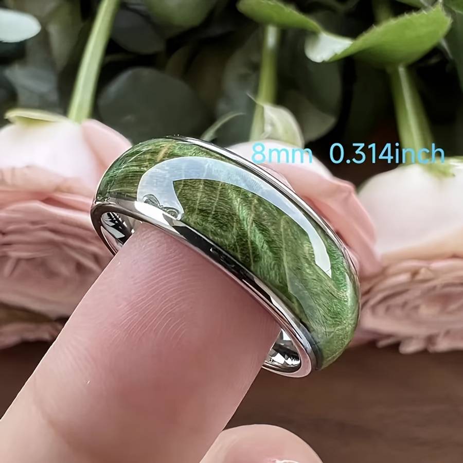 Dainty Fashion Party Accessory Statement Ring Color Steel Color Size 10
