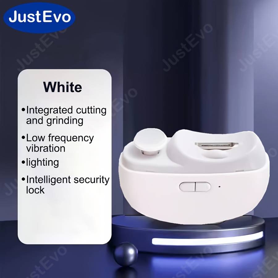 1pc Rechargeable Electric Nail Clipper  Care Kit Odorless Battery-Powered Manicure Tools fo