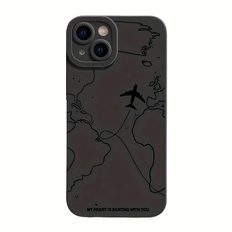 1Pc Black For iPhone 15 Pro Phone Case Phone Cover