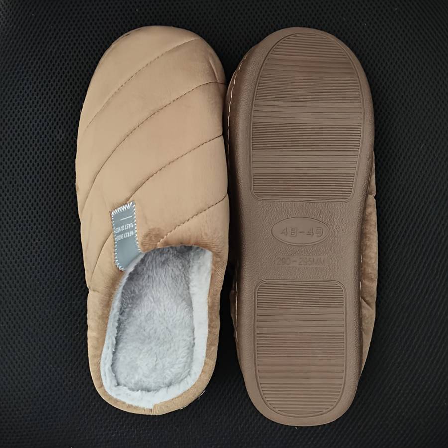 Cotton Slippers Color Coffee Brown Sizeuk 6.5-7
