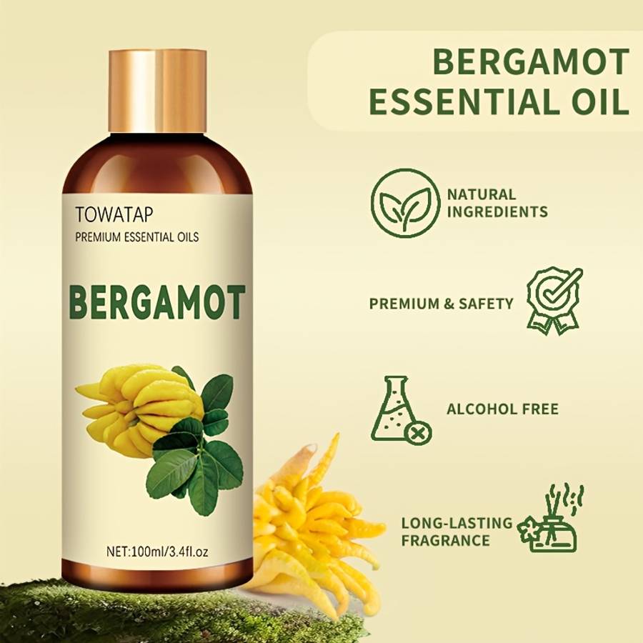 Towatap Bergamot Essential Oil 30ml 10ml 100 Pure Citrus Scent Long Lasting