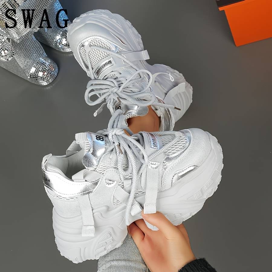Women S Sneakers Color White Sizeuk 4