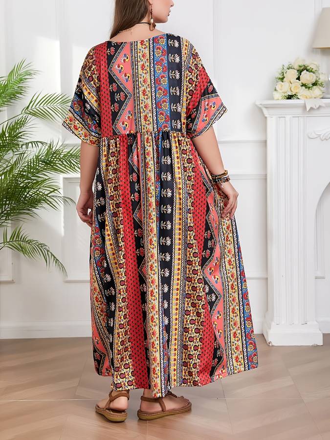 Women S Dress Color Black Red Size 5Xl