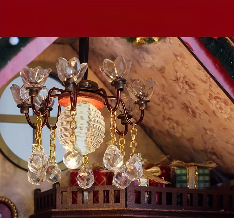 Building Toy Architectural Model Toy Set Style Christmas Cozy Cabin