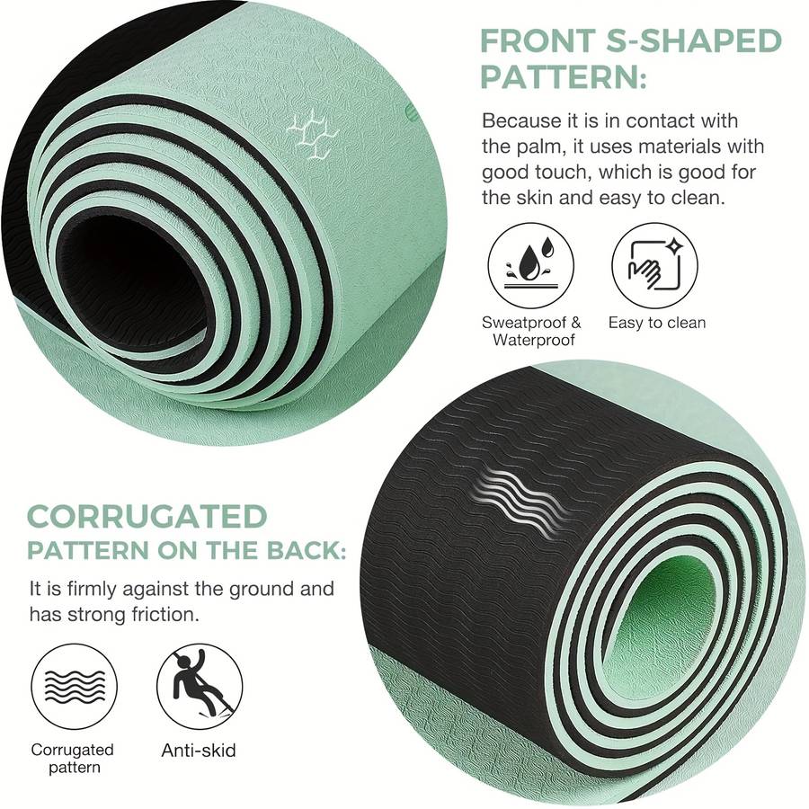 Yoga Mat Carbon Gray Size 180*57*0.6Cm
