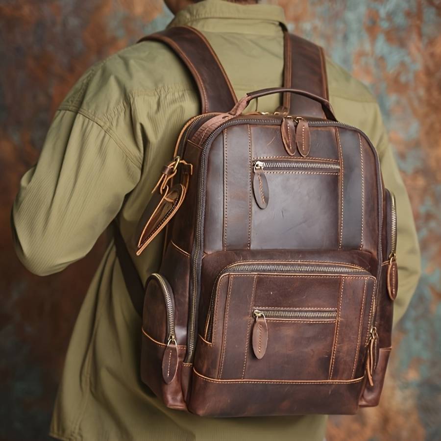 Men S Backpack Retro Coffee