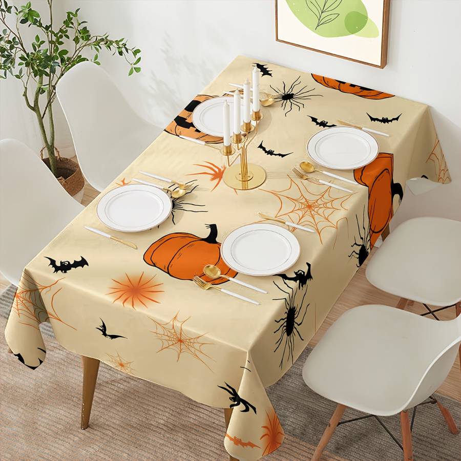 Halloween tablecloth decoration size 140cm x 220cm or 55.12in x 86.61in