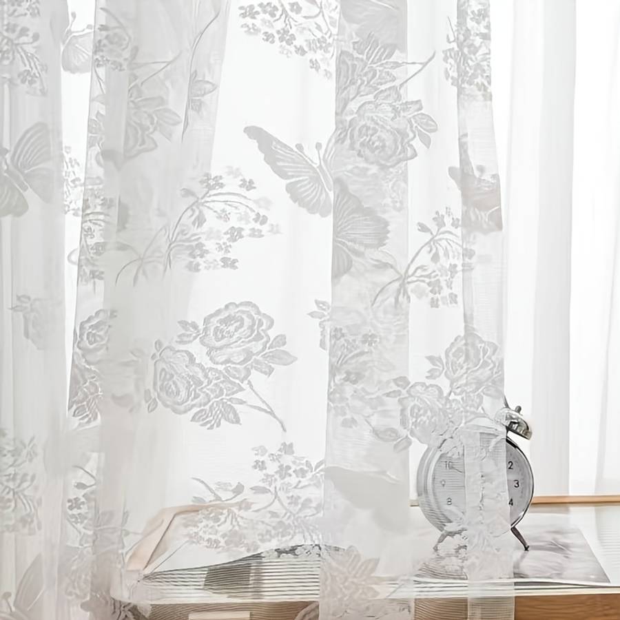 Door Curtain Color White Sizew99.06Cm*H157.48Cm