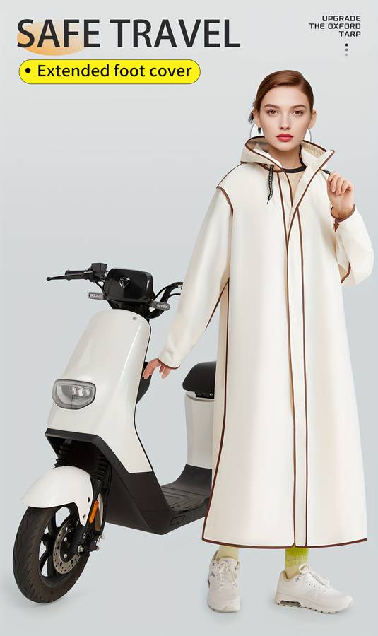 Raincoat M Beige Size Asian L