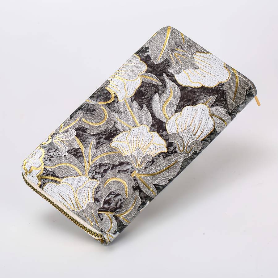 1pc Fashion Trend Women'S National Style Color Printing Coin Wallet 2025 Large Capacity Storage Bag