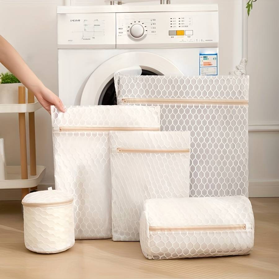 Laundry Bags Color Offwhite 5Piece Set