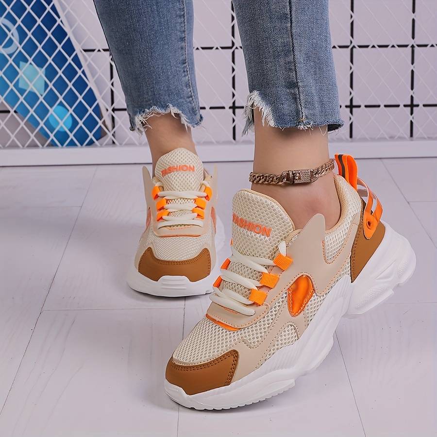 Women S Sneakers Color Orangered Sizeuk 5.5