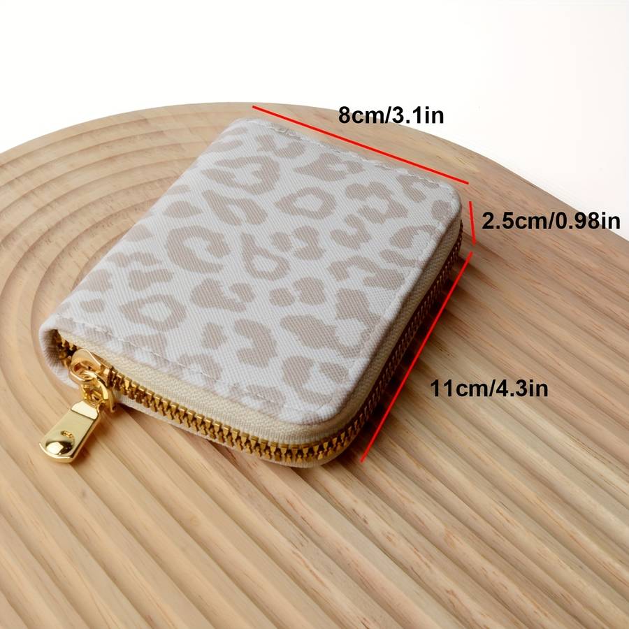 1pc Everyday Elegance Stylish Leopard Print Wallet for WomenCompact Lightweight and Secure Z