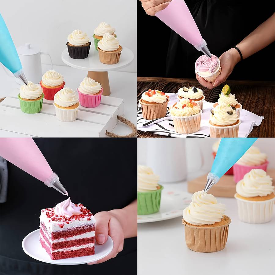 Professional Cake Decorating Head Style New 14 Mouth Eva Blue 16 Piece Set