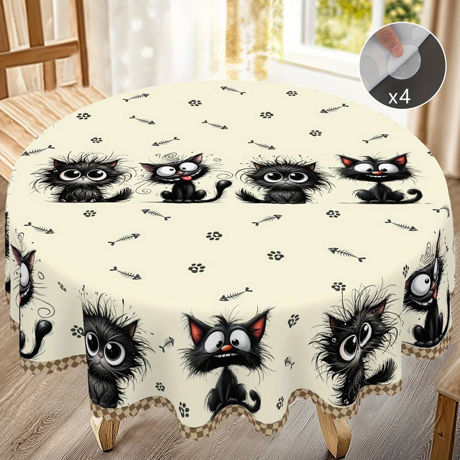 Halloween tablecloth decoration Model T070 size 71 x 71in 180 x 180cm round